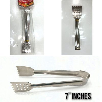 STAINLESS STEEL ICE & COAL TONG 7 inch