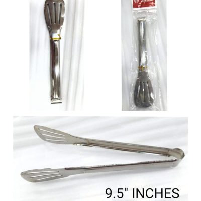 STAINLESS STEEL ICE & COAL TONG 9.5 Inch