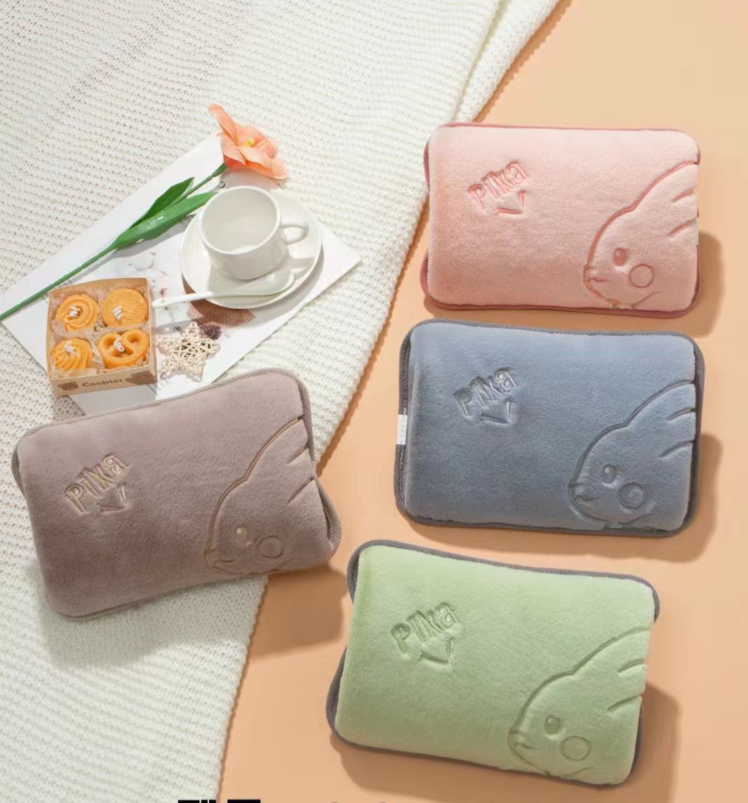 Portable Winter Hand Warmer Stomach Rechargeable Electric Hot Water Bag Plush Hot Water Bag for Bedroom Office Stove HandBag - Image 5
