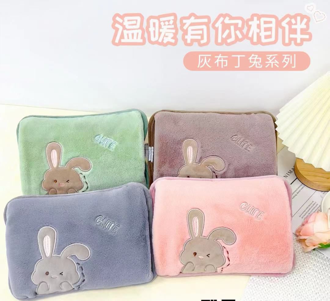 Portable Winter Hand Warmer Stomach Rechargeable Electric Hot Water Bag Plush Hot Water Bag for Bedroom Office Stove HandBag - Image 3