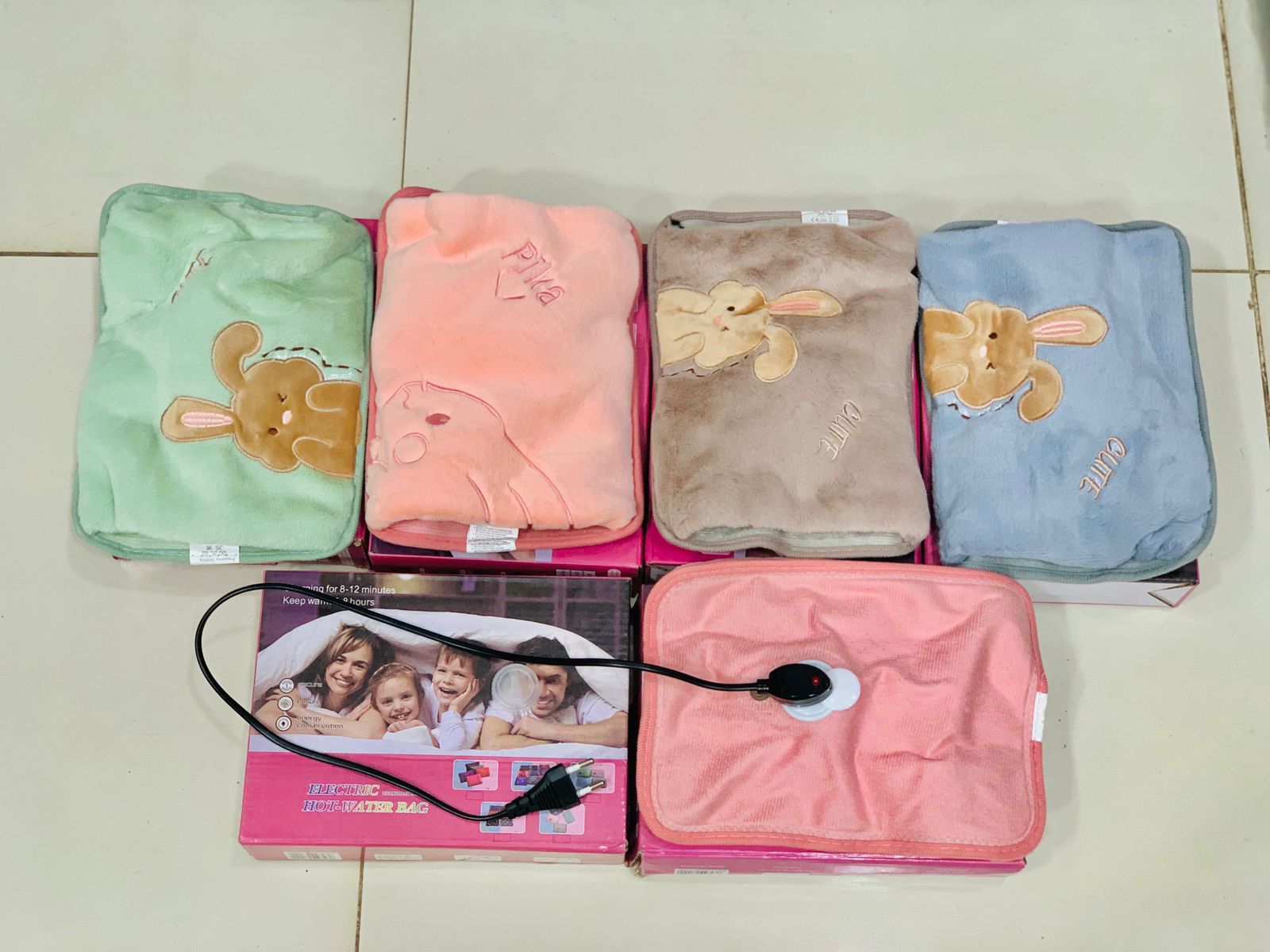 Portable Winter Hand Warmer Stomach Rechargeable Electric Hot Water Bag Plush Hot Water Bag for Bedroom Office Stove HandBag - Image 2