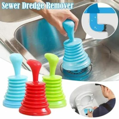 Sink Cleaner Flange Plunger Kitchen Clog Remover
