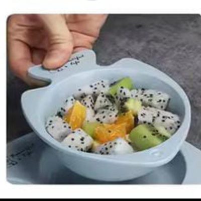 Baby Bowl Set With Fork🥣 (Colour random)