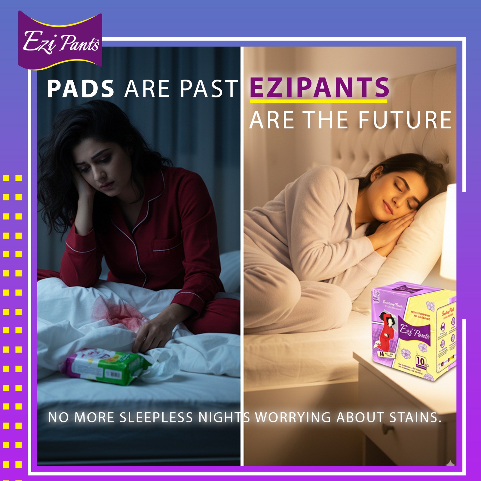 EziPants – Pakistan’s 1st Sanitary Pant Brand | Disposable Period Pants | 12-Hour Leak Protection | Pack of 10 - Image 2
