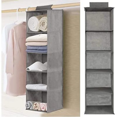 Hanging Storage Bag / 5 Layers Shelf Foldable Clothing Storage Rack