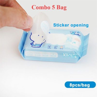 64pcs Mini Travelling Wet Wipes Packet (Mix/Random color)