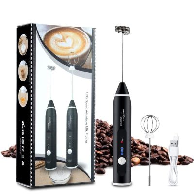 2 in 1 Electric Coffee Beater & Milk Frother | Handheld Egg Beater, Whisk Mixer – Coffee Maker Machine | USB Rechargeable