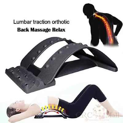 Chiropractic Magic Back Stretcher Lower Lumbar Massager Support Spine Pain Relief Back Massager