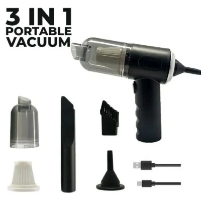 3 in 1 Portable Vacuum Cleaner Duster Blower Air Pump Wireless