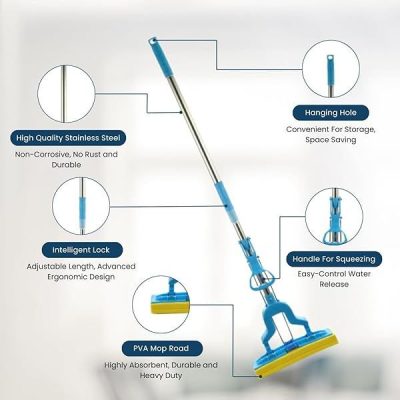 FLOOR SPONGE TWISTED MOP