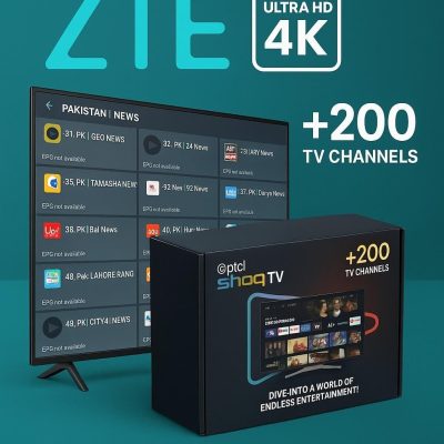 Orignal Shooq Tv Device (unlocked) with box ZTE software with voice remote
