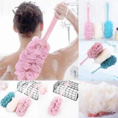 High Quality Bath Stick Bath Brush Bath Sponge With Long Stick For Shower
