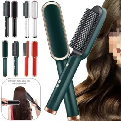 Hair Straightening Brush For Girls Electric Hair Curler Heating Comb