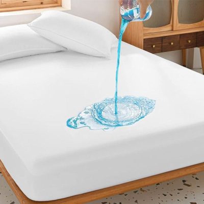 Waterproof Mattress Cover King Size Bed Mattress Protector - Anti Slip Double Bed Fitted Bed Cover* *Random Colours🤩*